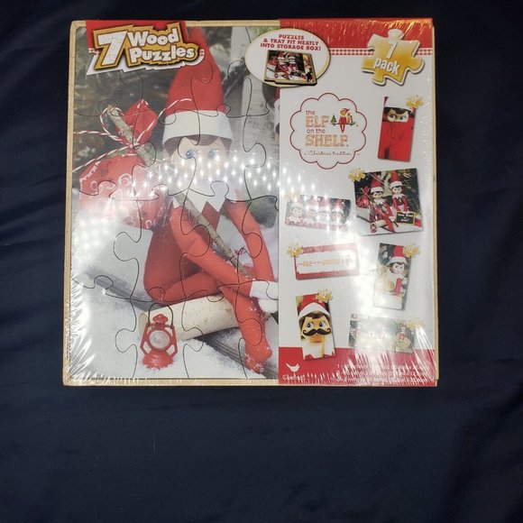The Elf on the Shelf A Christmas Tradition 7 Wood Puzzles 2014 Christmas Set - Picture 6 of 6